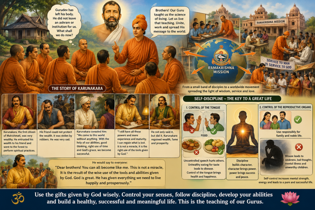 Take the Inspiration Given by the Guru and Achieve Every Task with your own Strength.