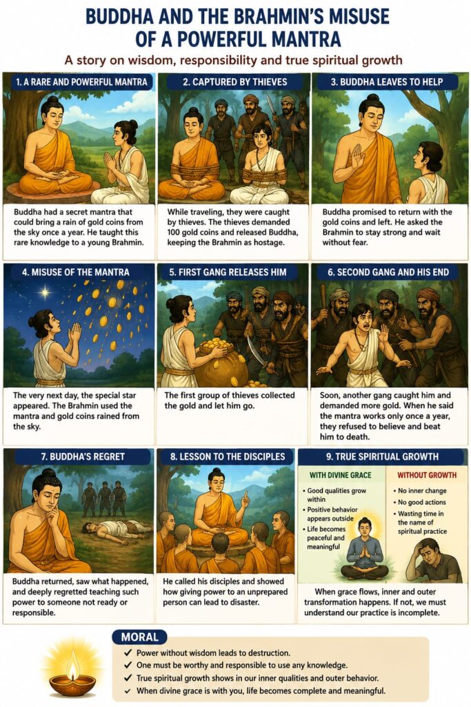 Buddha and the Brahmin's Misuse of a Powerful Mantra