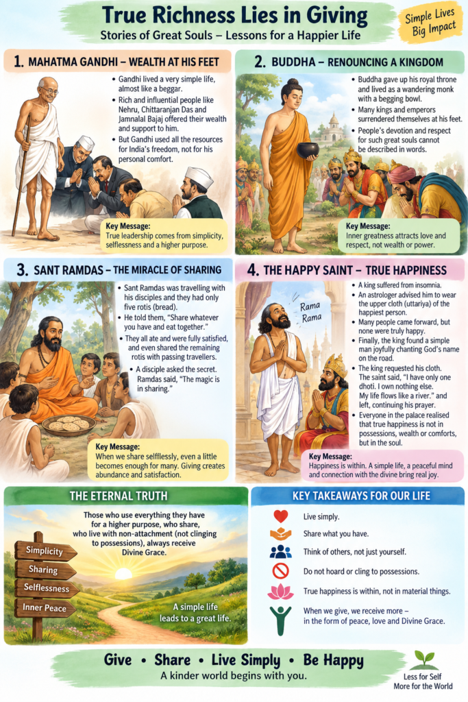 True Richness lies in Giving.